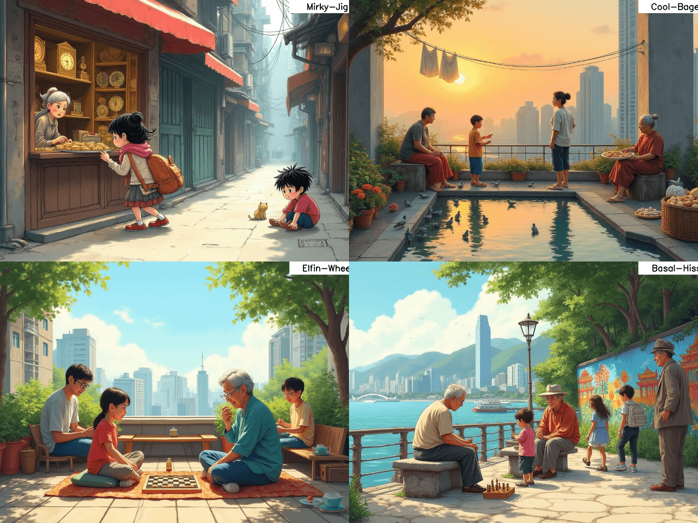 HK-GenSpeech example image collage for prompting participants.